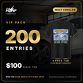 VIP Pack: 200 entries for $100 plus a free tee, to win the 2006 Bentley Flying Spur