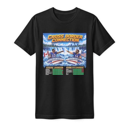 Cross Border Connection tee, black, front